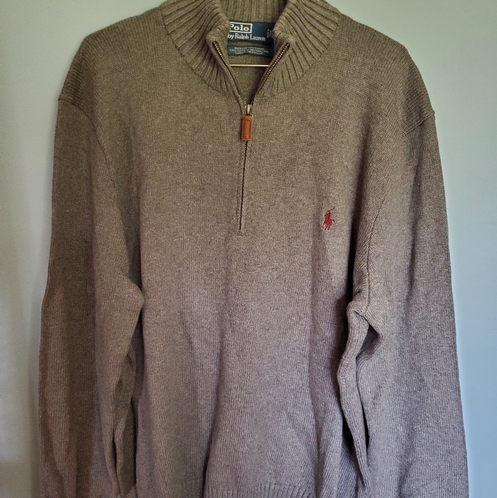 NWT Polo Ralph Lauren Quarter Zip Sweater